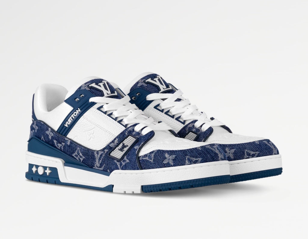Louis Vuitton LV Trainer White Blue