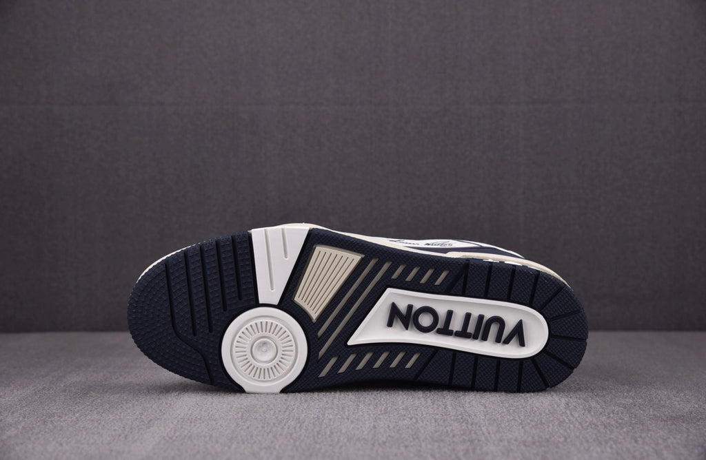 Louis Vuitton Trainer #54 Signature White Marine