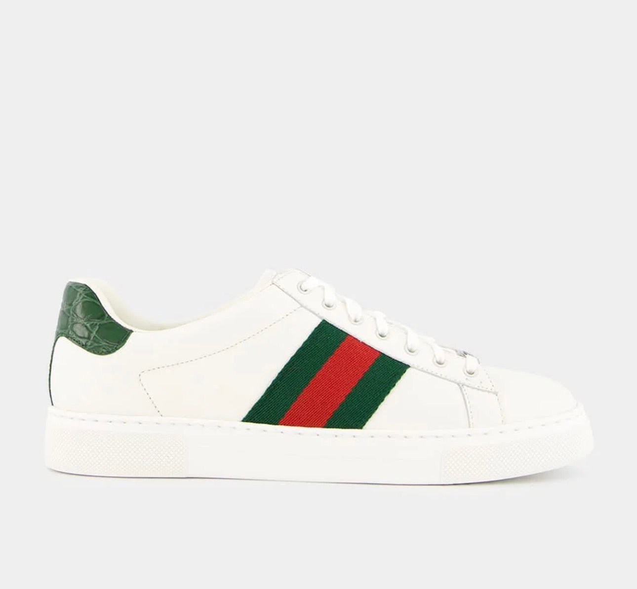 GUCCI Green And Red Web Ace