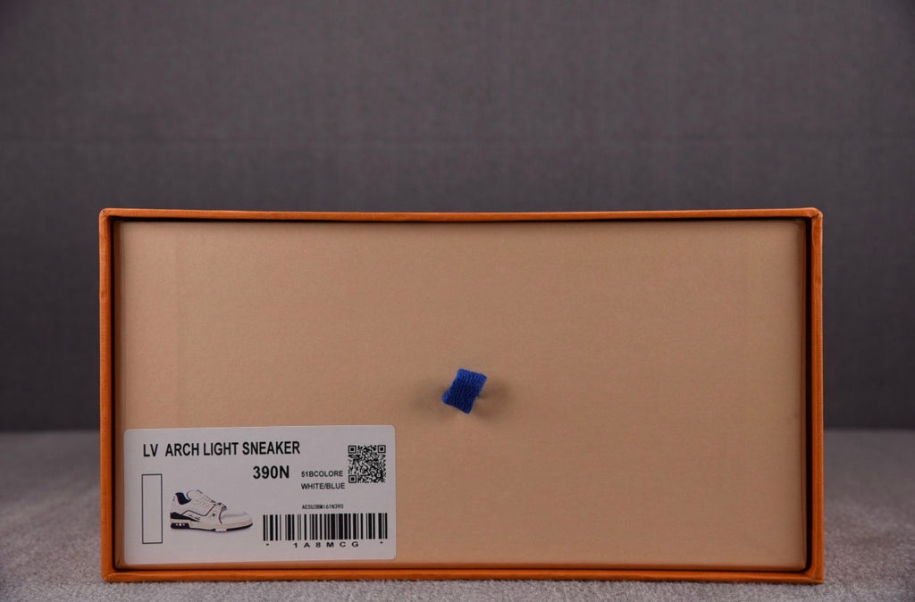 Louis Vuitton Trainer #54 Signature White Marine