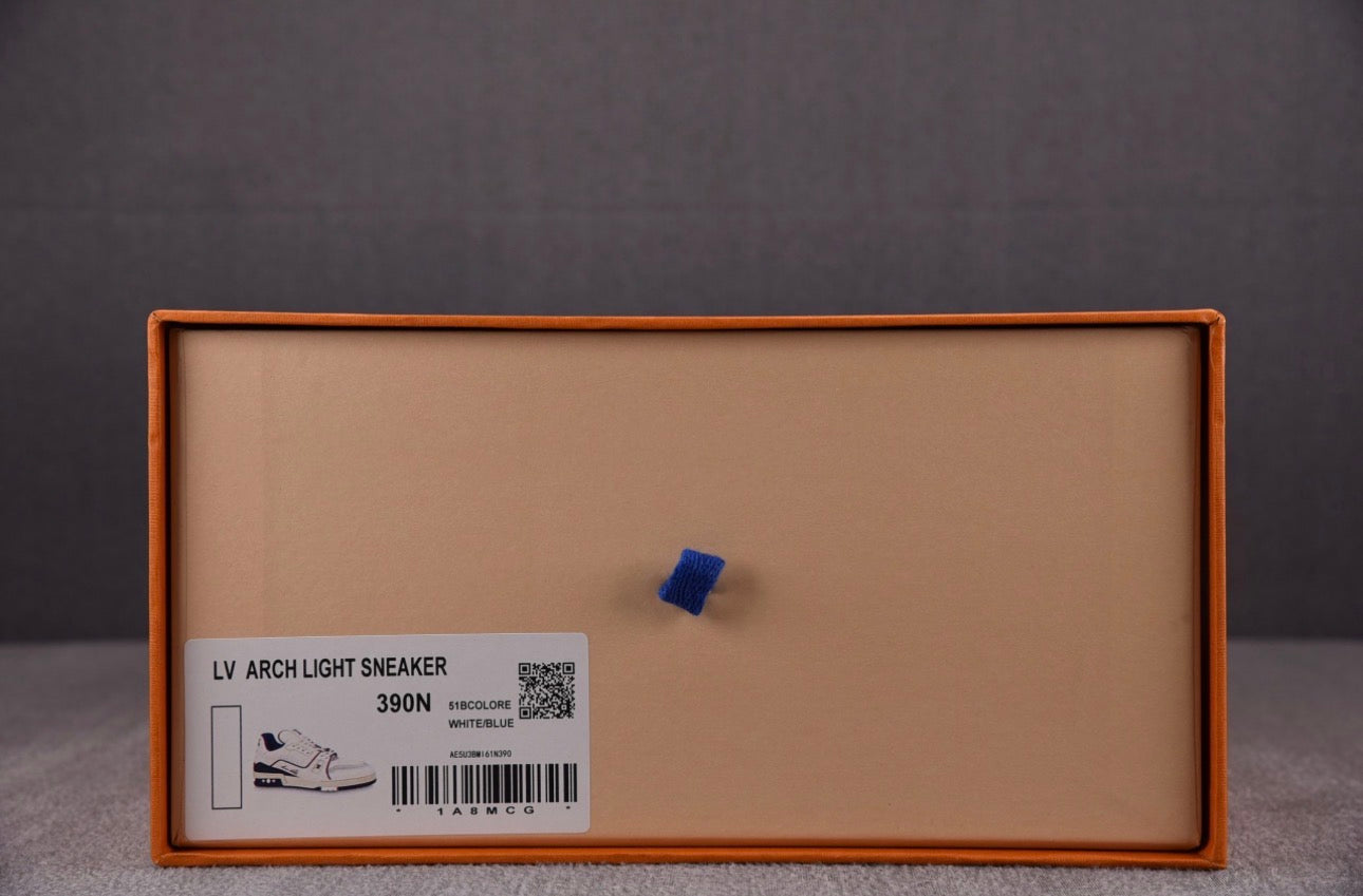 Louis Vuitton Trainer #54 Signature White Marine