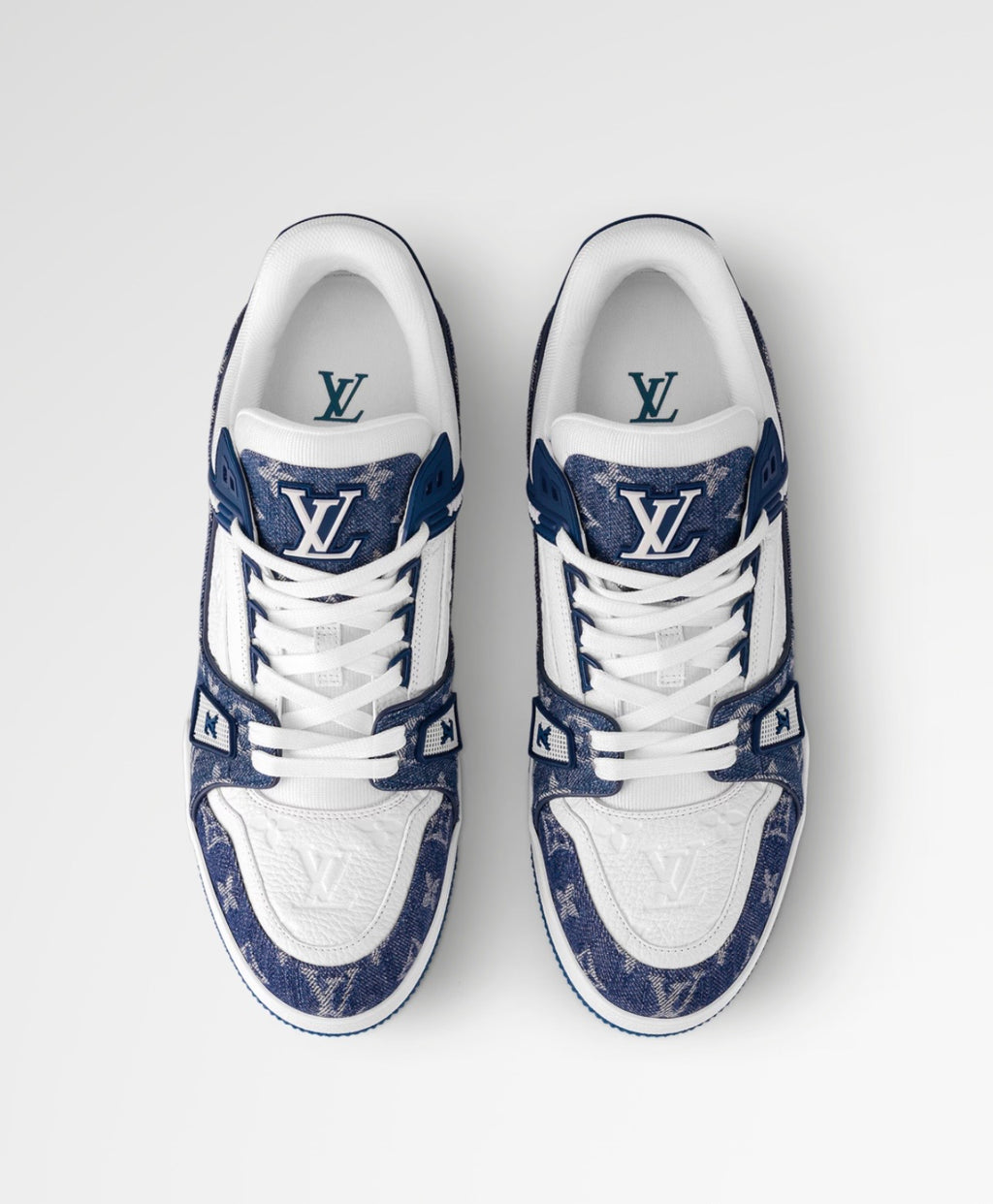 Louis Vuitton LV Trainer White Blue