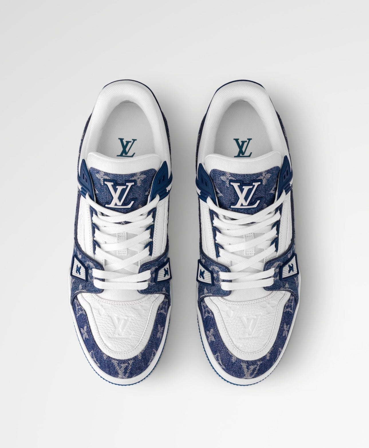 Louis Vuitton LV Trainer White Blue