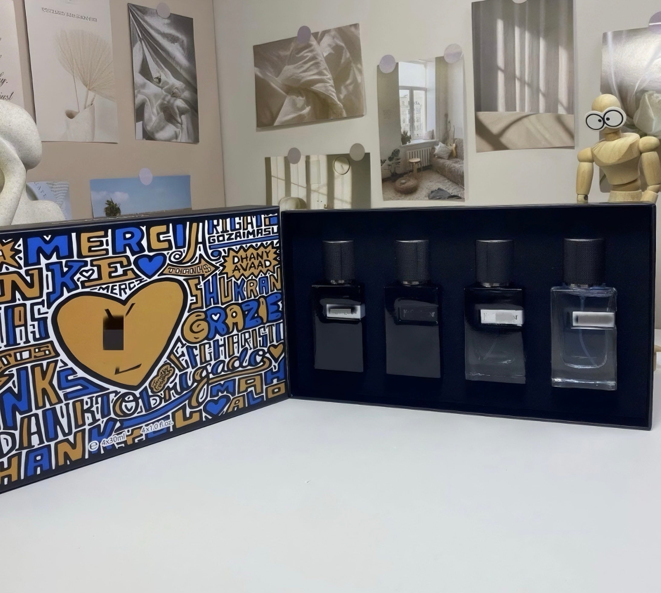 Saint Laurent-conjunto de quatro peças para homens pioneiros 4 de 30 ML