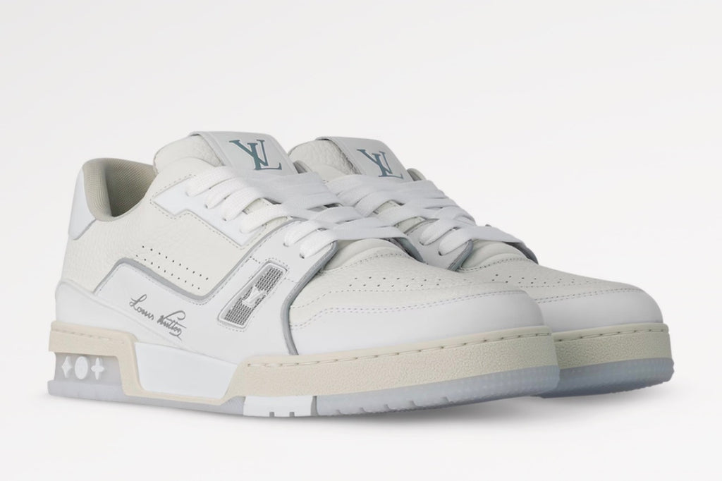 LOUIS VUITTON LV TRAINER WHITE SIGNATURE
