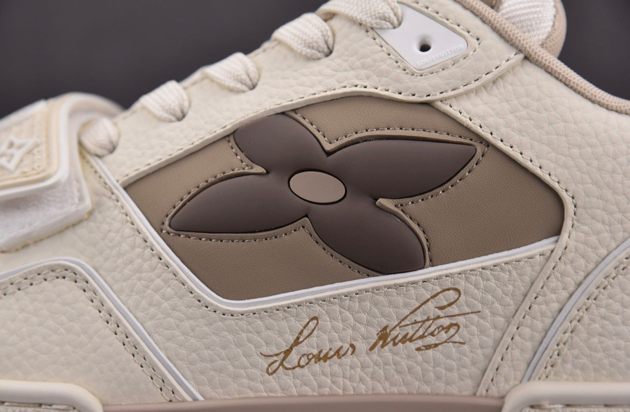 Louis Vuitton LV Trainer Monogram Flower Beige
