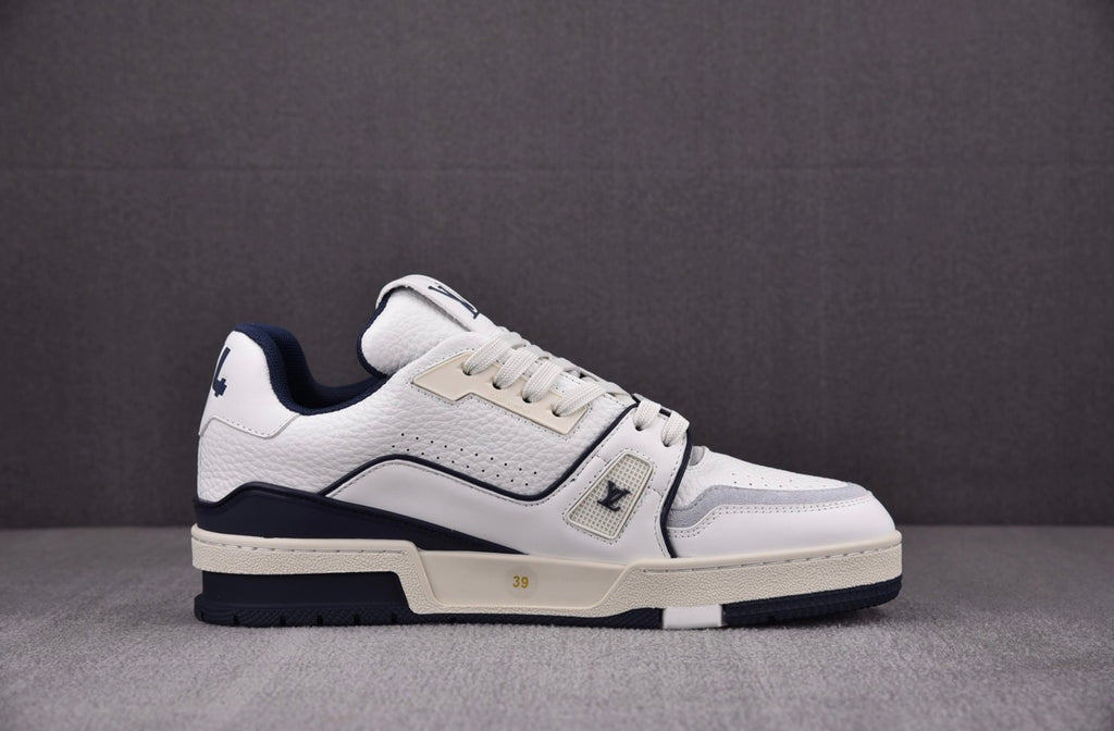 Louis Vuitton Trainer #54 Signature White Marine