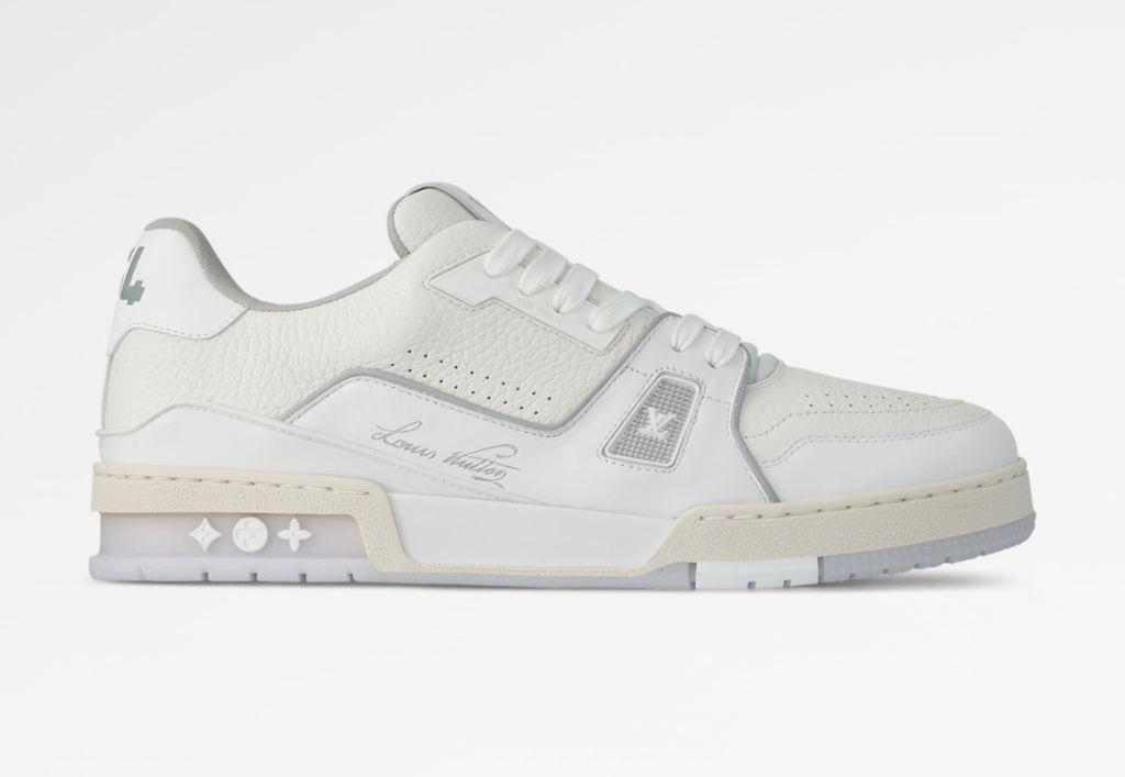 LOUIS VUITTON LV TRAINER WHITE SIGNATURE