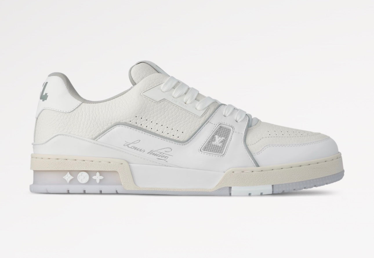 LOUIS VUITTON LV TRAINER WHITE SIGNATURE