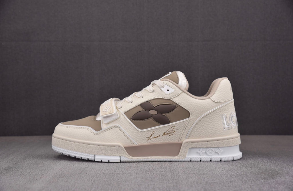 Louis Vuitton LV Trainer Monogram Flower Beige
