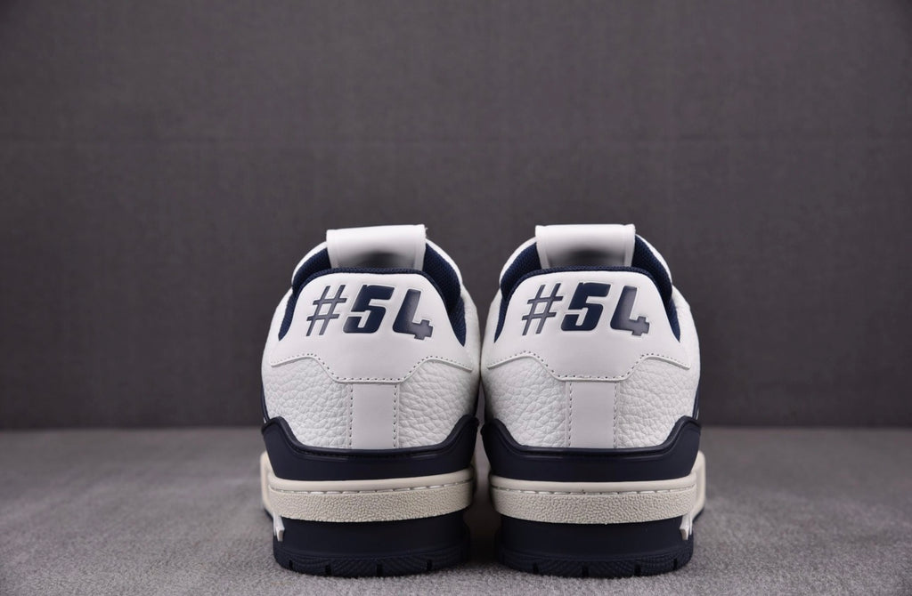Louis Vuitton Trainer #54 Signature White Marine
