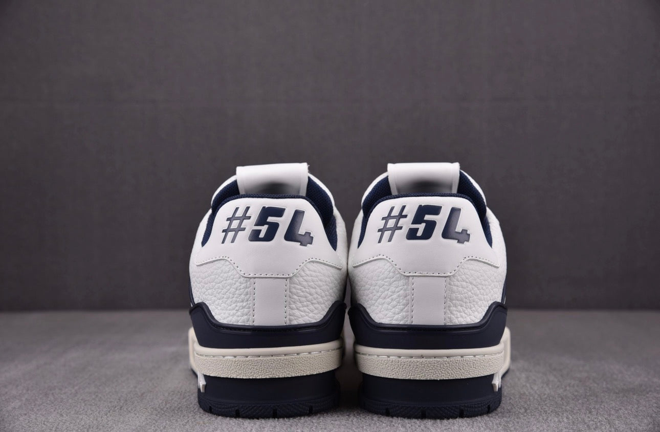 Louis Vuitton Trainer #54 Signature White Marine