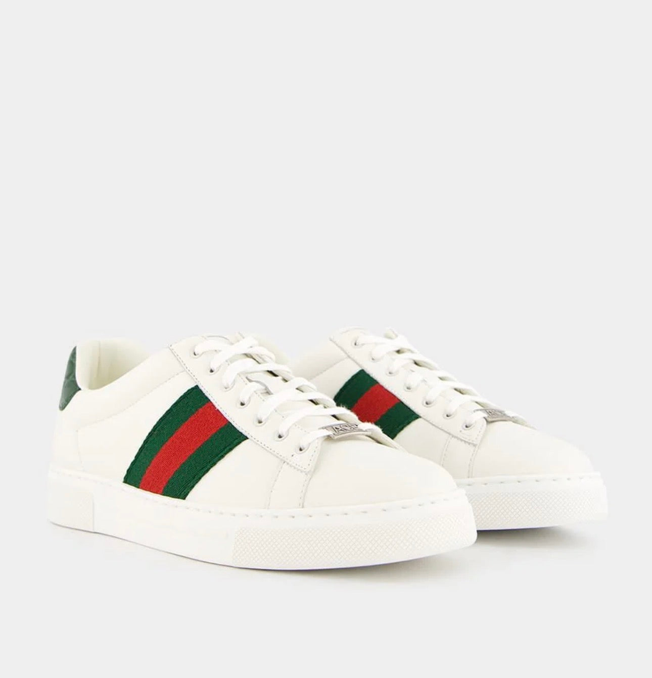 GUCCI Green And Red Web Ace