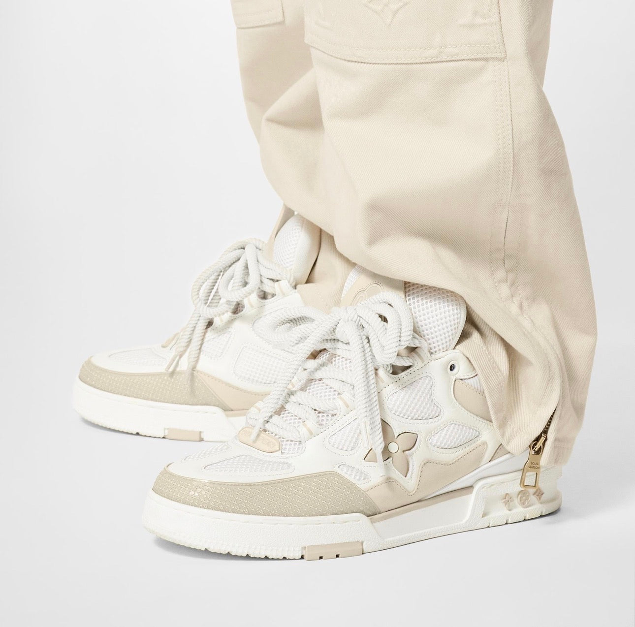 Louis Vuitton LV Skate Sneaker Beige White