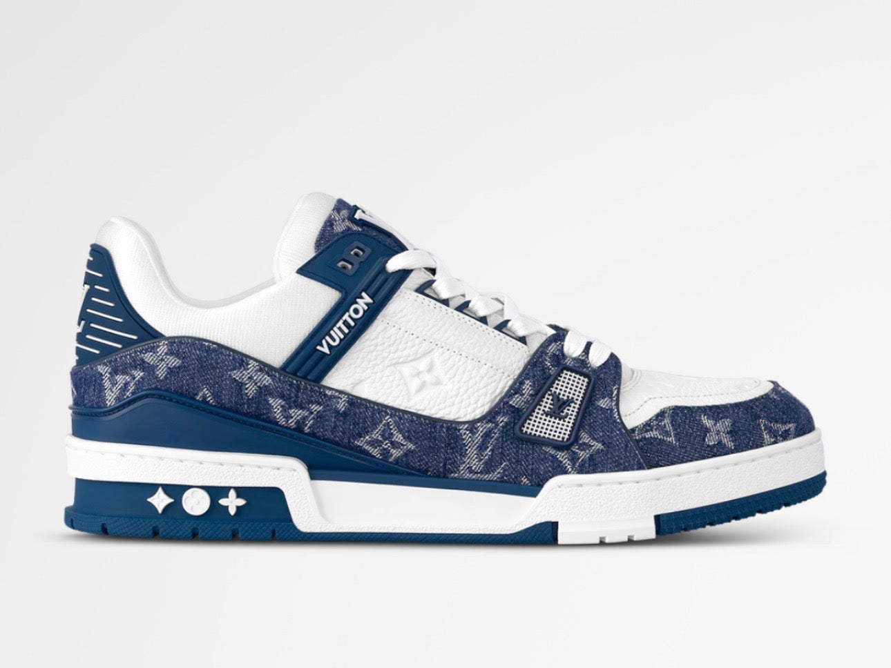 Louis Vuitton LV Trainer White Blue