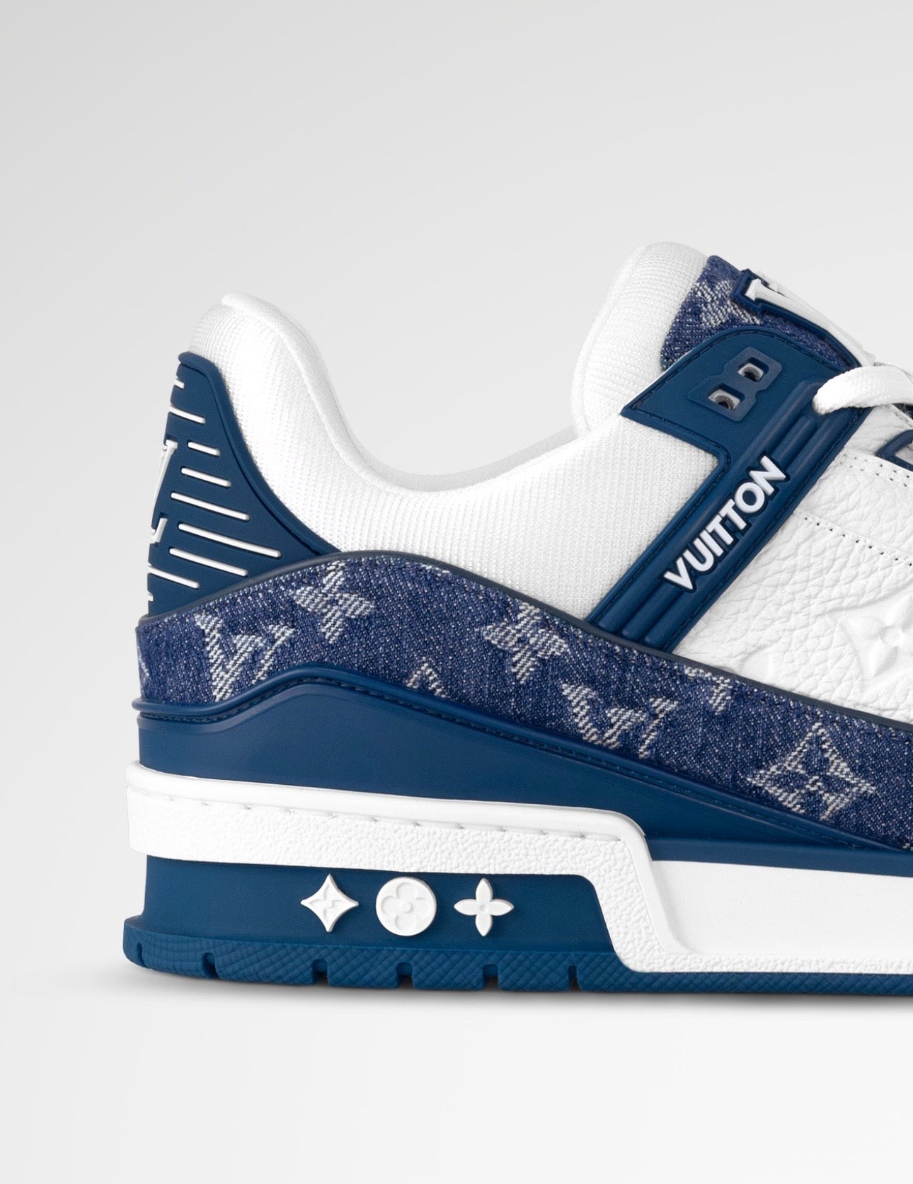 Louis Vuitton LV Trainer White Blue