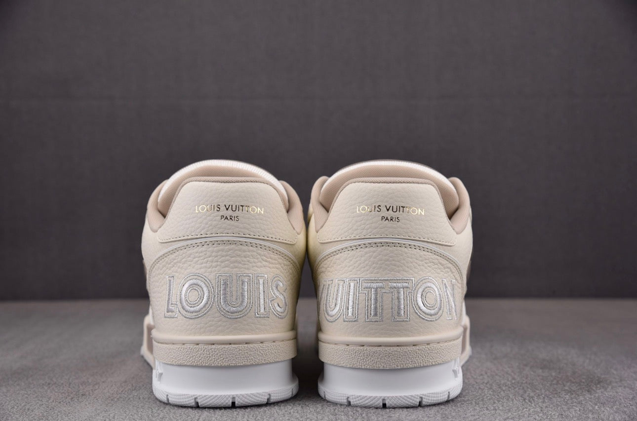Louis Vuitton LV Trainer Monogram Flower Beige