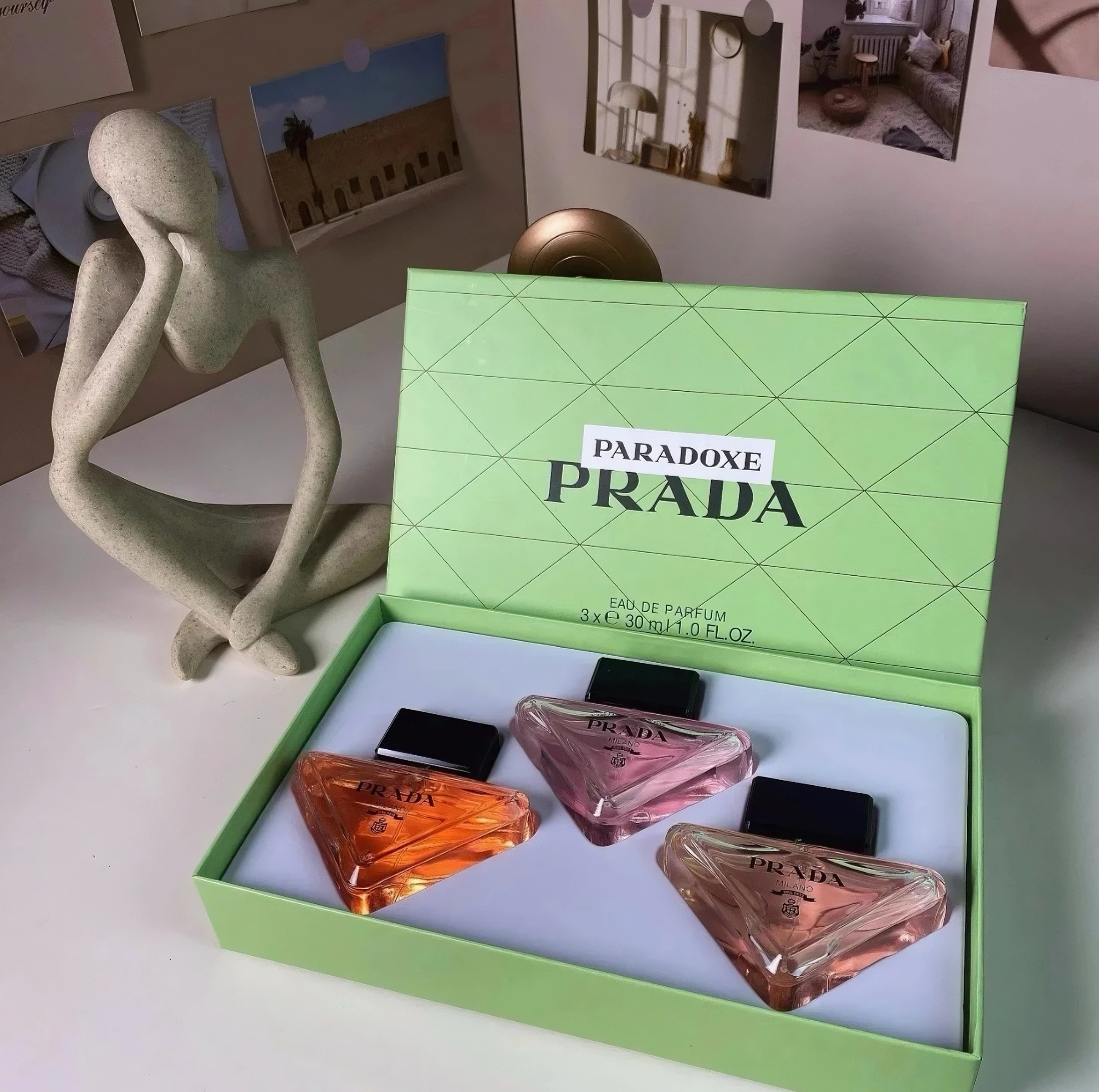 Prada meu perfume imprevisível-30ml *
3 com cabeça de spray