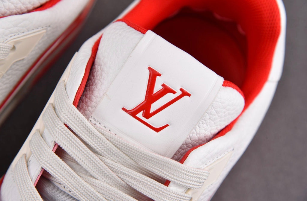 Louis Vuitton Trainer #54 Signature White Red