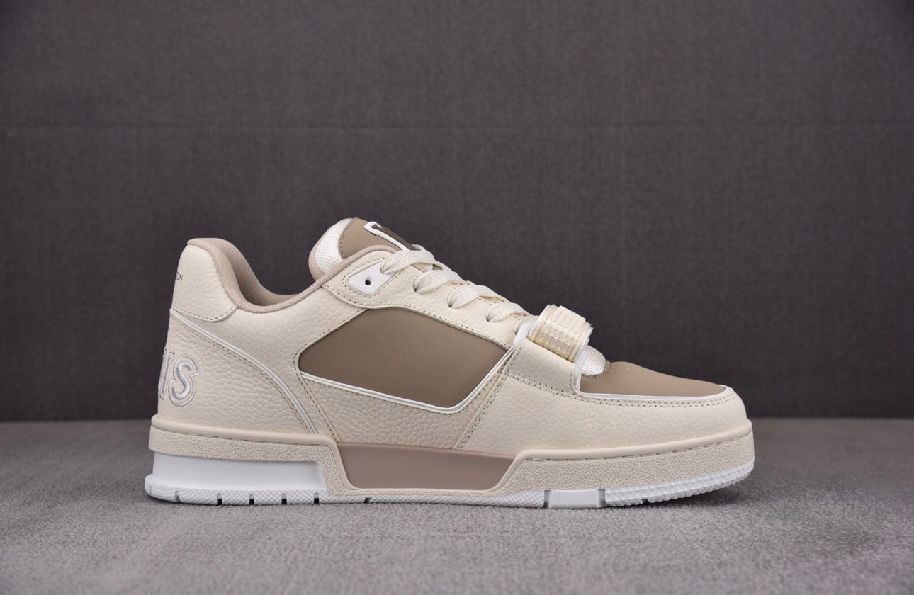 Louis Vuitton LV Trainer Monogram Flower Beige