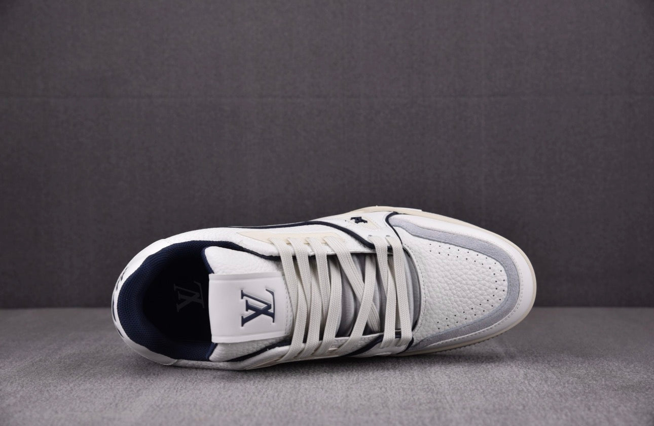 Louis Vuitton Trainer #54 Signature White Marine