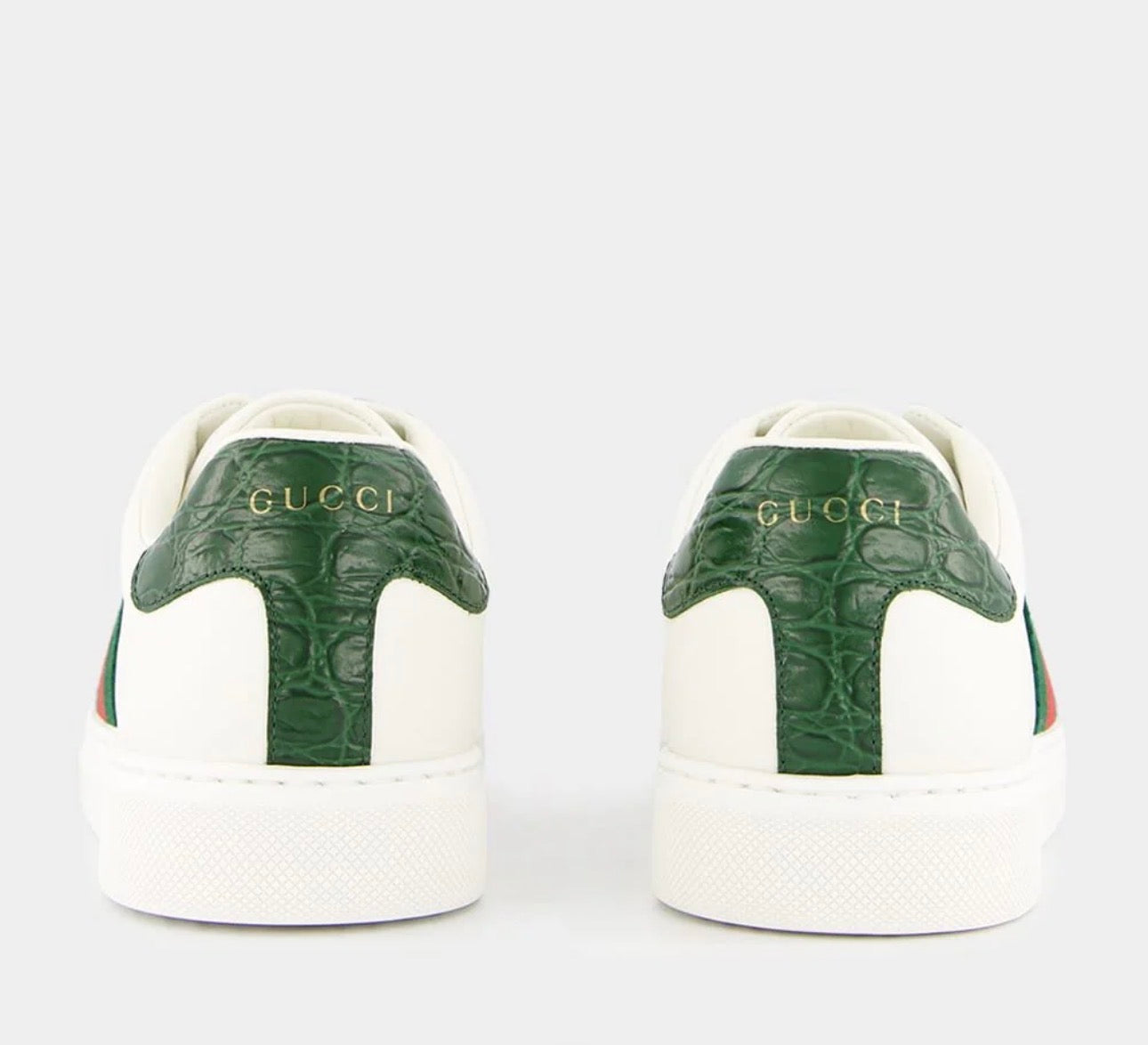 GUCCI Green And Red Web Ace